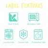 X-Small Clothing Labels (75 Labels)