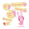 Bunny Kiddie Label Pack (54 labels)