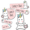 Unicorn Kiddie Label Pack (54 labels)